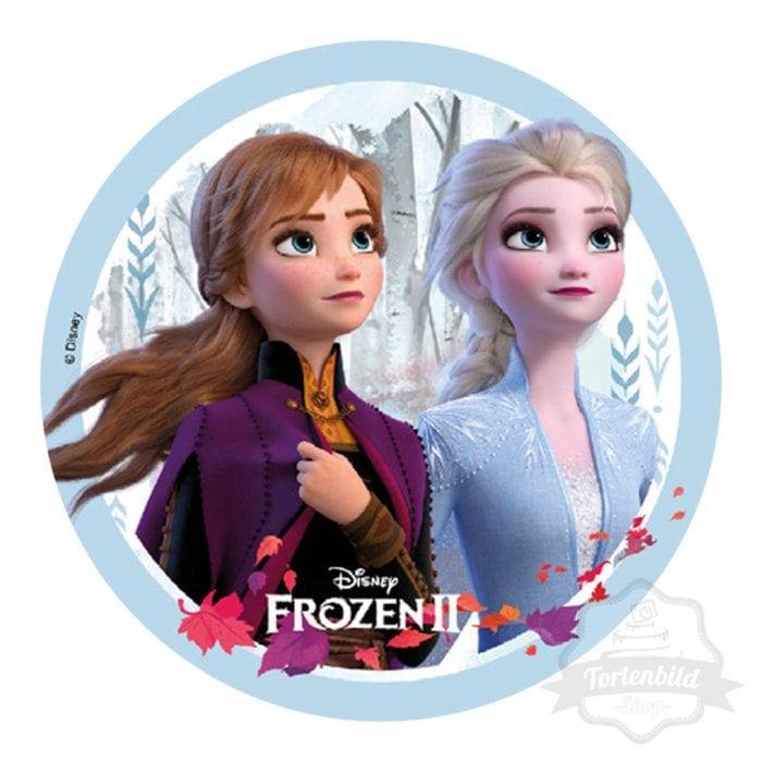 Tortenbild Frozen 2, Anna und Elsa - Motiv 1