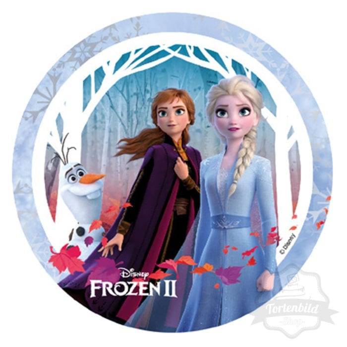Tortenbild Frozen 2 Anna und Elsa