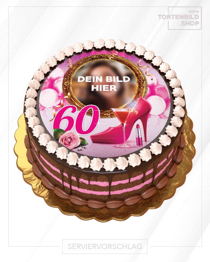 Tortenbild Tortenaufleger Geburtstag Ladies Pink