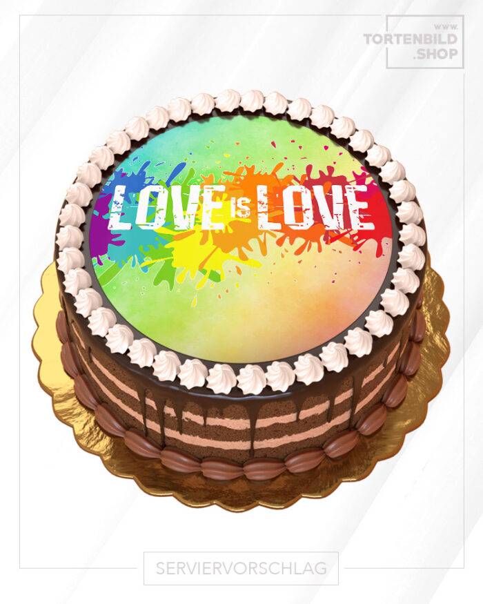 Tortenbild Love is Love Pride