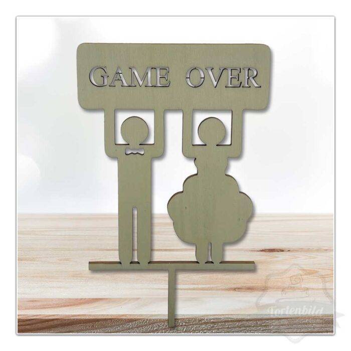 Cake Topper Game Over