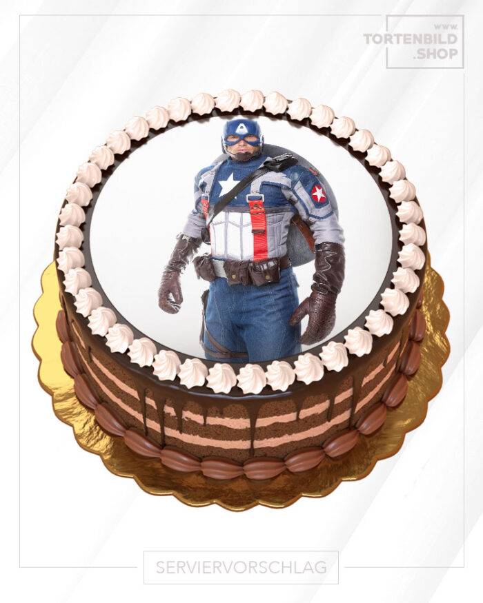 Tortenbild Tortenaufleger Captain America