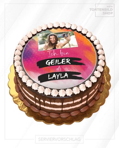 Tortenbild Layla
